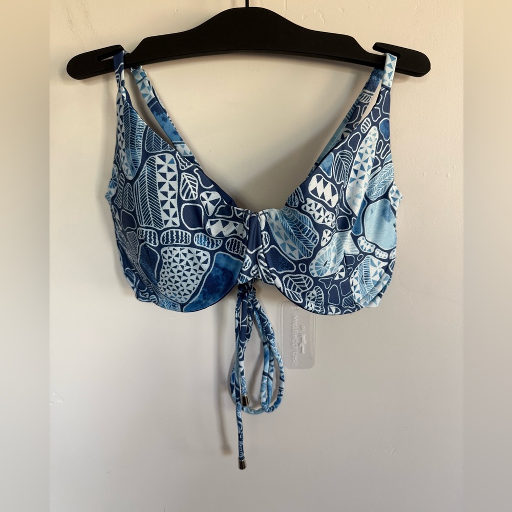 NWT Kenny Flowers Mauna Kea Underwire Bikini Top Size Large DD